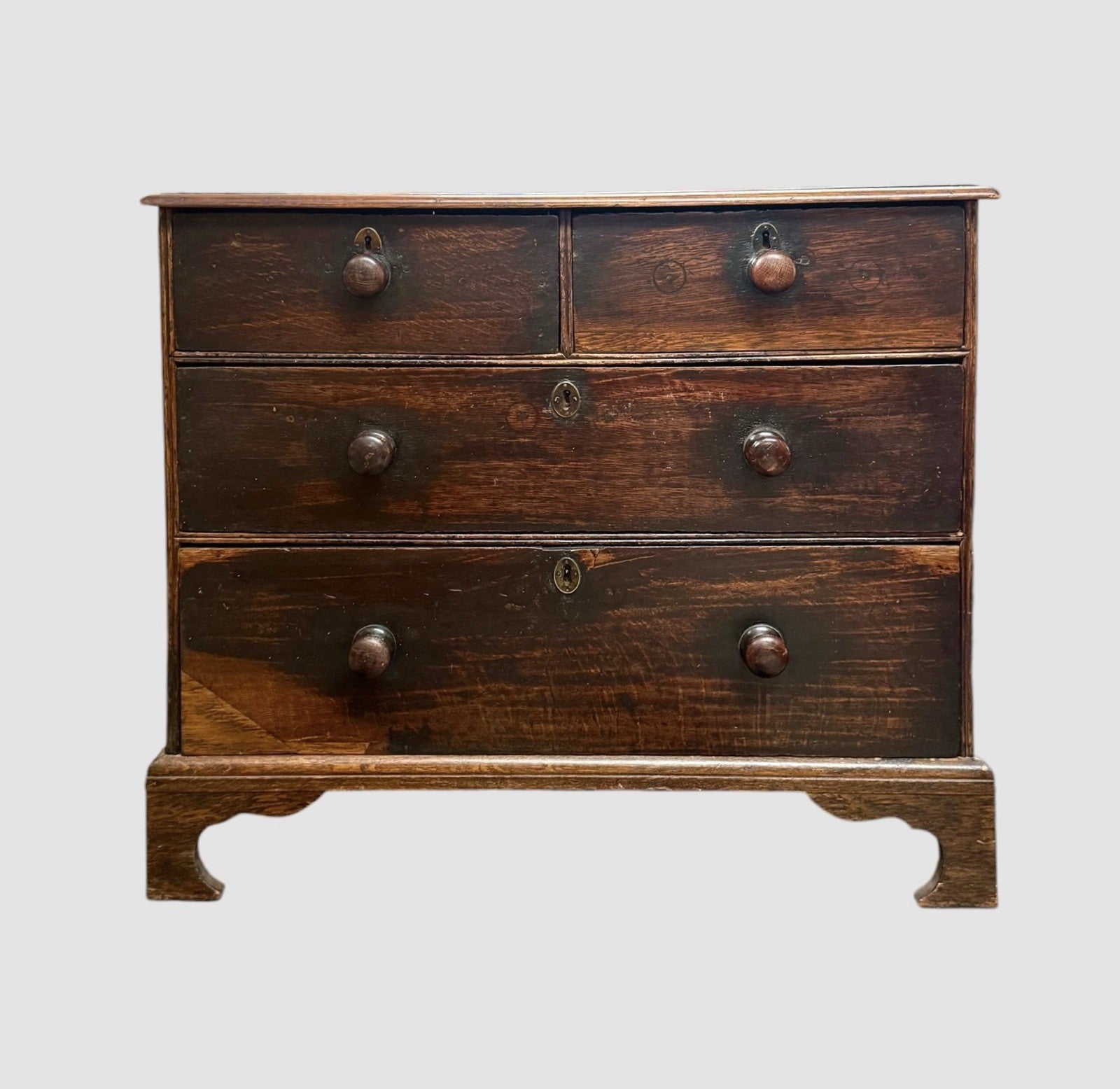Antique Georgian Oak Chest of Drawers 18th Century English Furniture