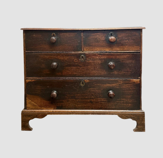 Antique Georgian Oak Chest of Drawers 18th Century English Furniture