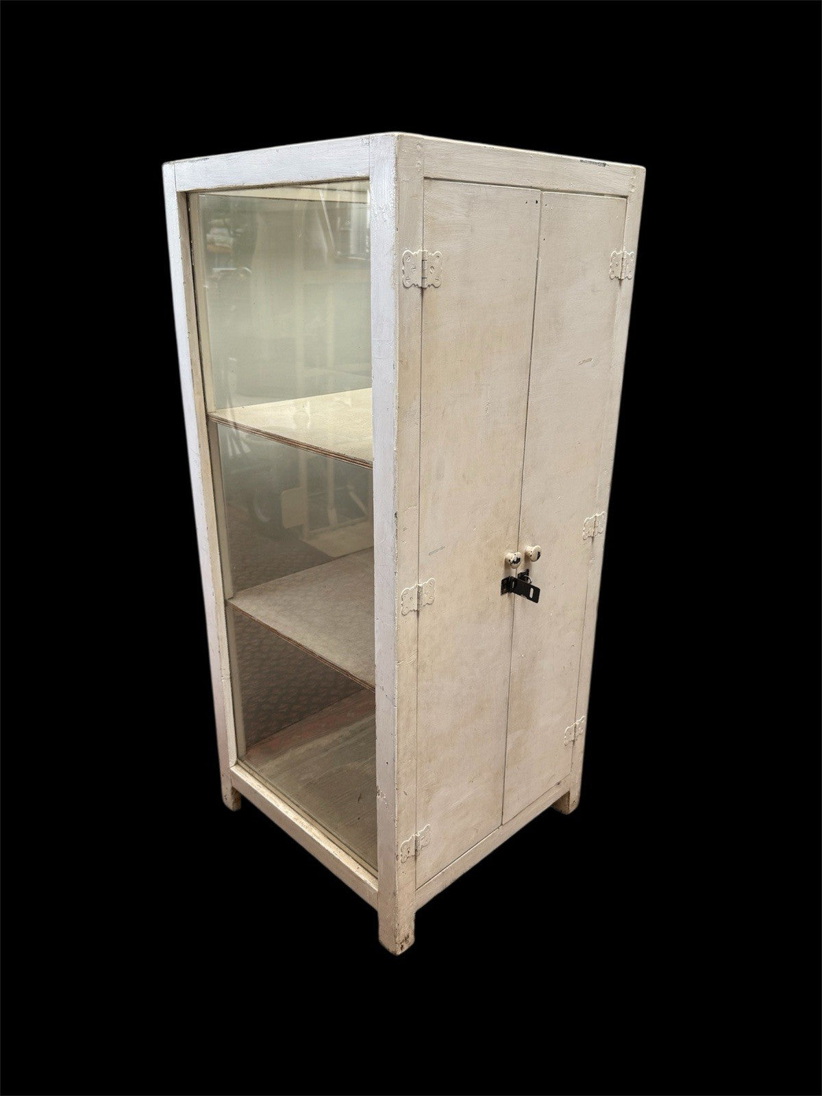 vintage medical cabinet