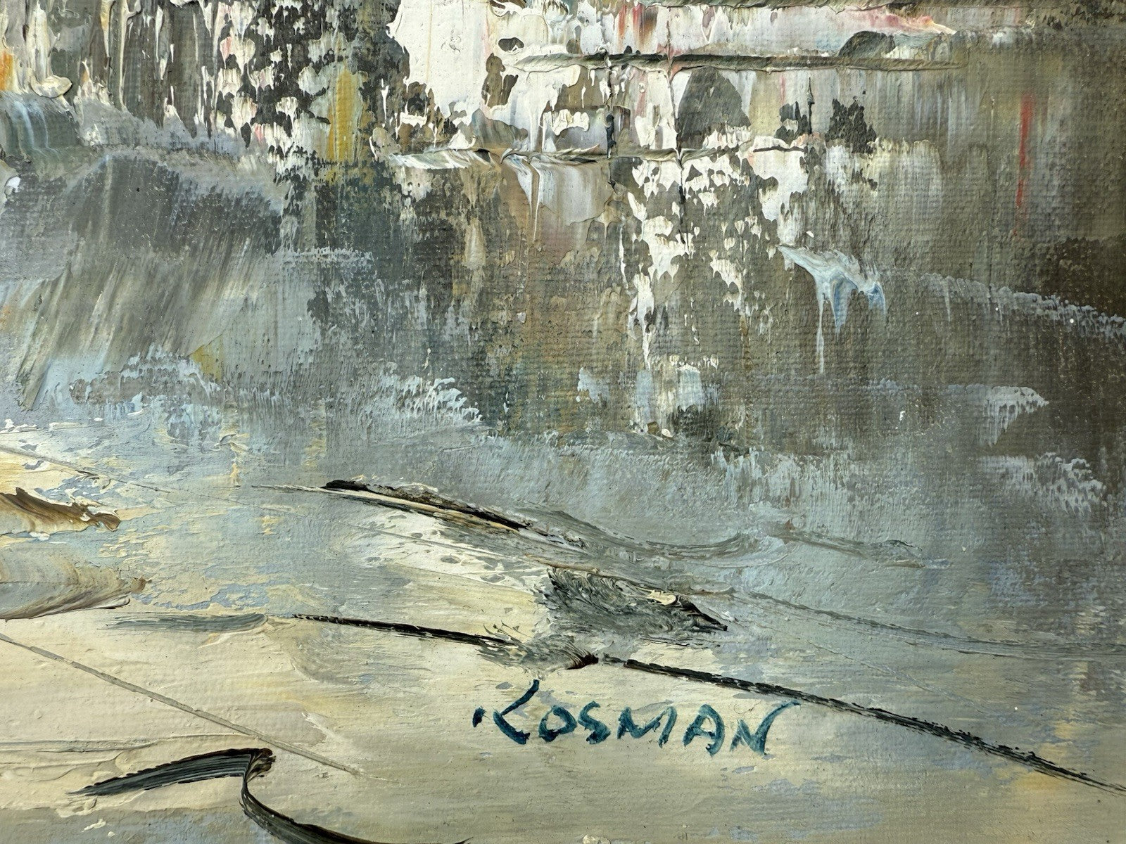 Oil On Board Signed Painting