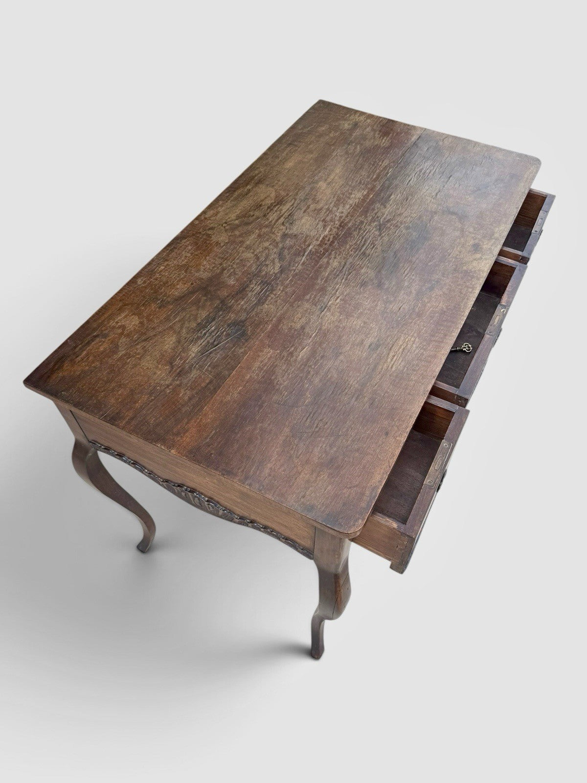 Antique Mahogany Console Table Desk Victorian Writing Table Circa 1890