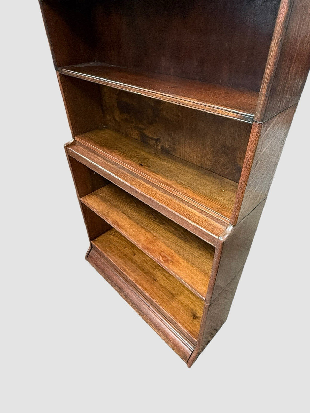 Antique Mahogany Waterfall Stacking Bookcase Graduated Sections Display Cabinet