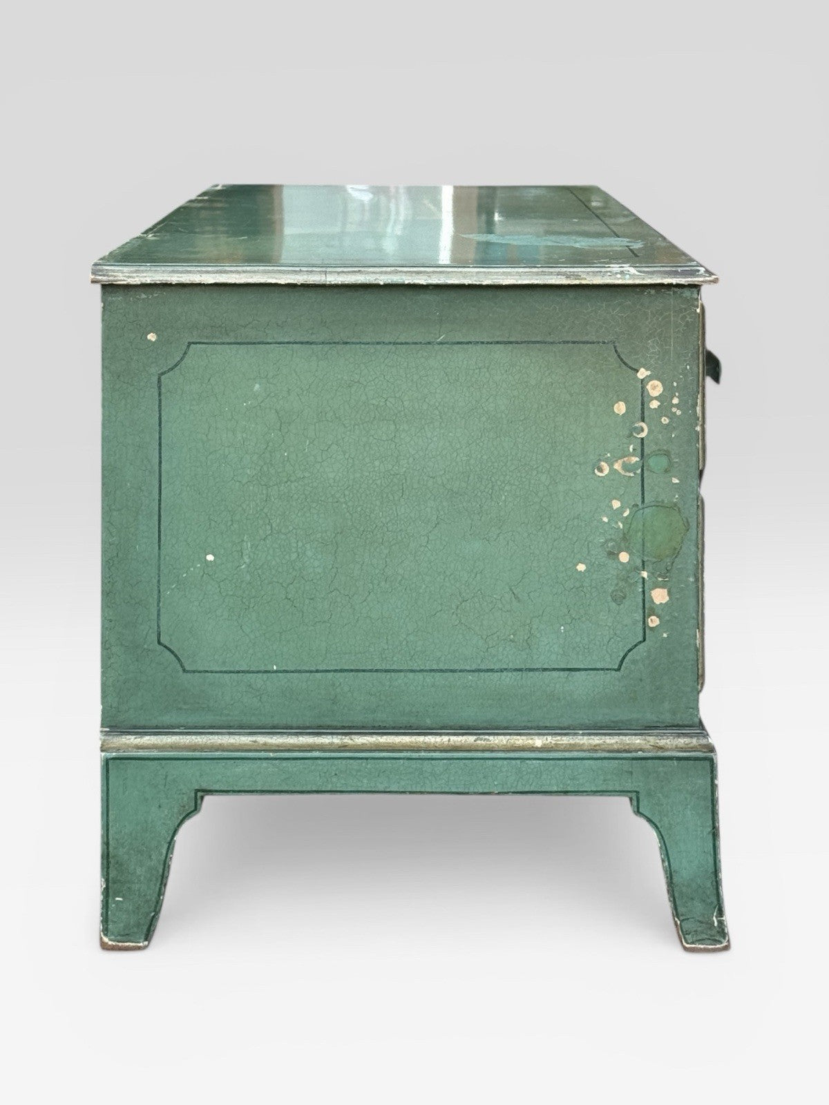 Antique Waring & Gillow Hand Painted Side Cabinet Edwardian Cupboard