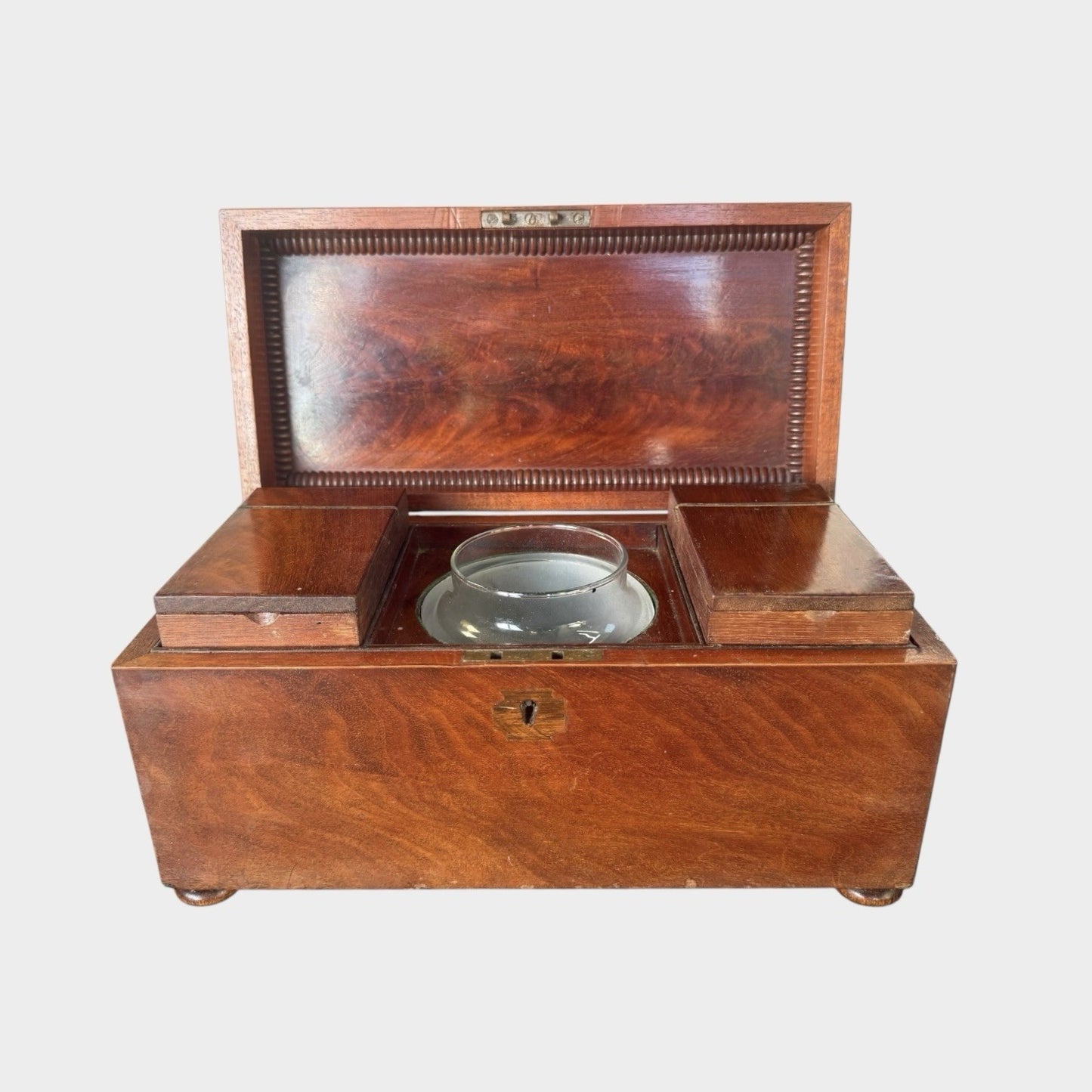 Antique Regency Tea Caddy Early 19th Century Wooden Tea Chest
