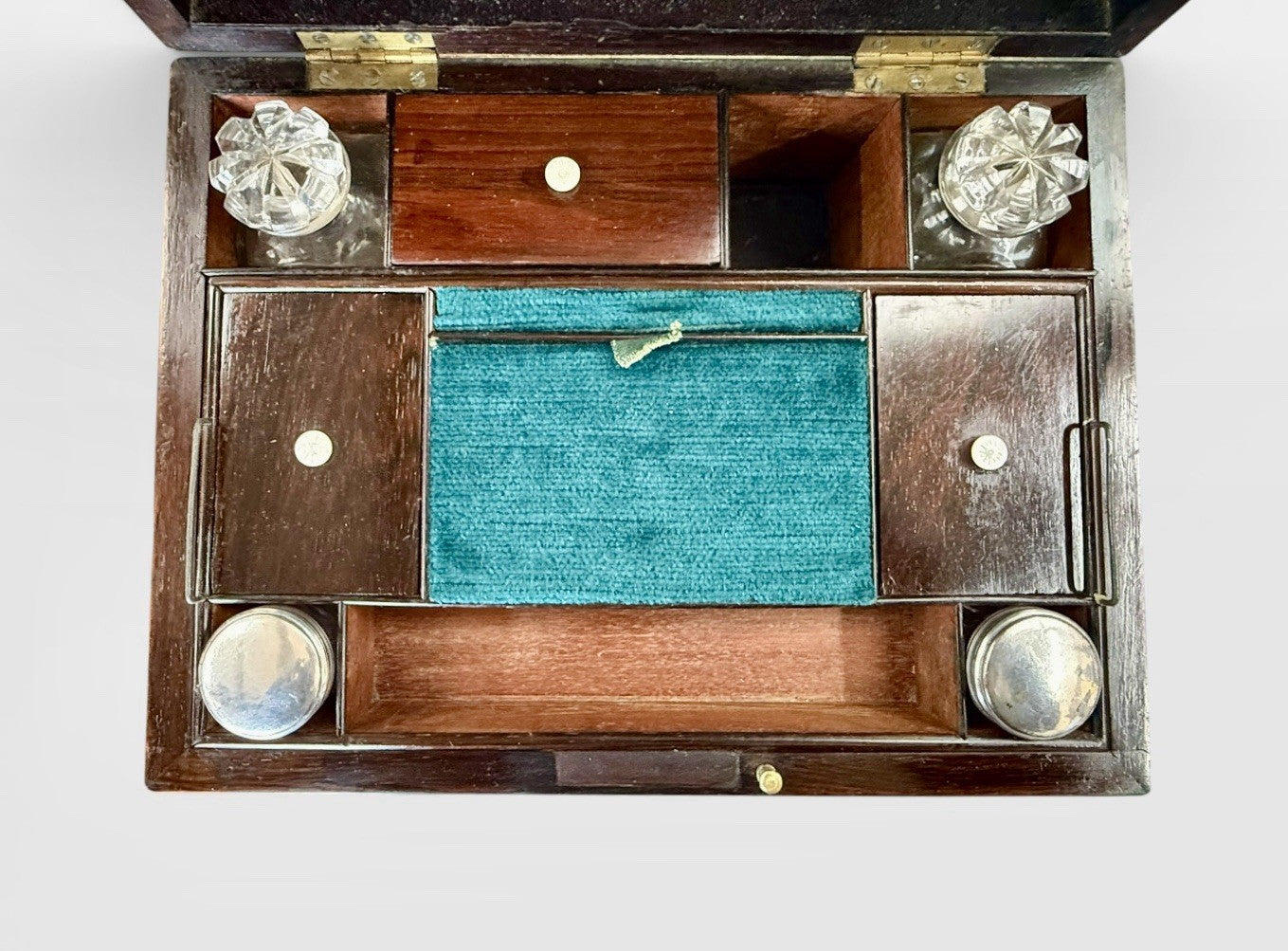 Victorian Rosewood Vanity Box Antique c1860 Jewellery Dressing Box