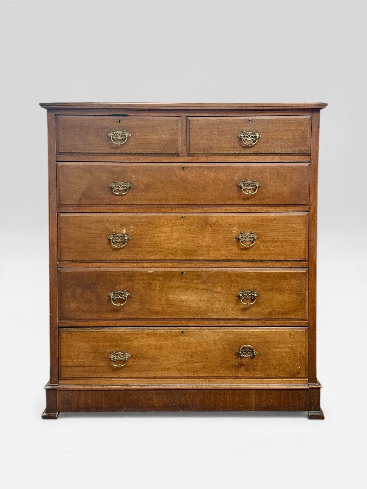 Large Victorian Mahogany Chest of Drawers Antique 19th Century Storage Unit