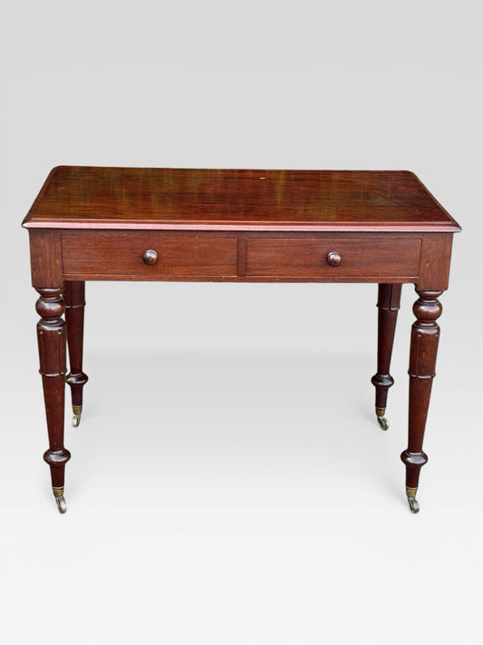 Antique Mahogany Side Table by J A Mein Edinburgh Cabinet Maker Victorian