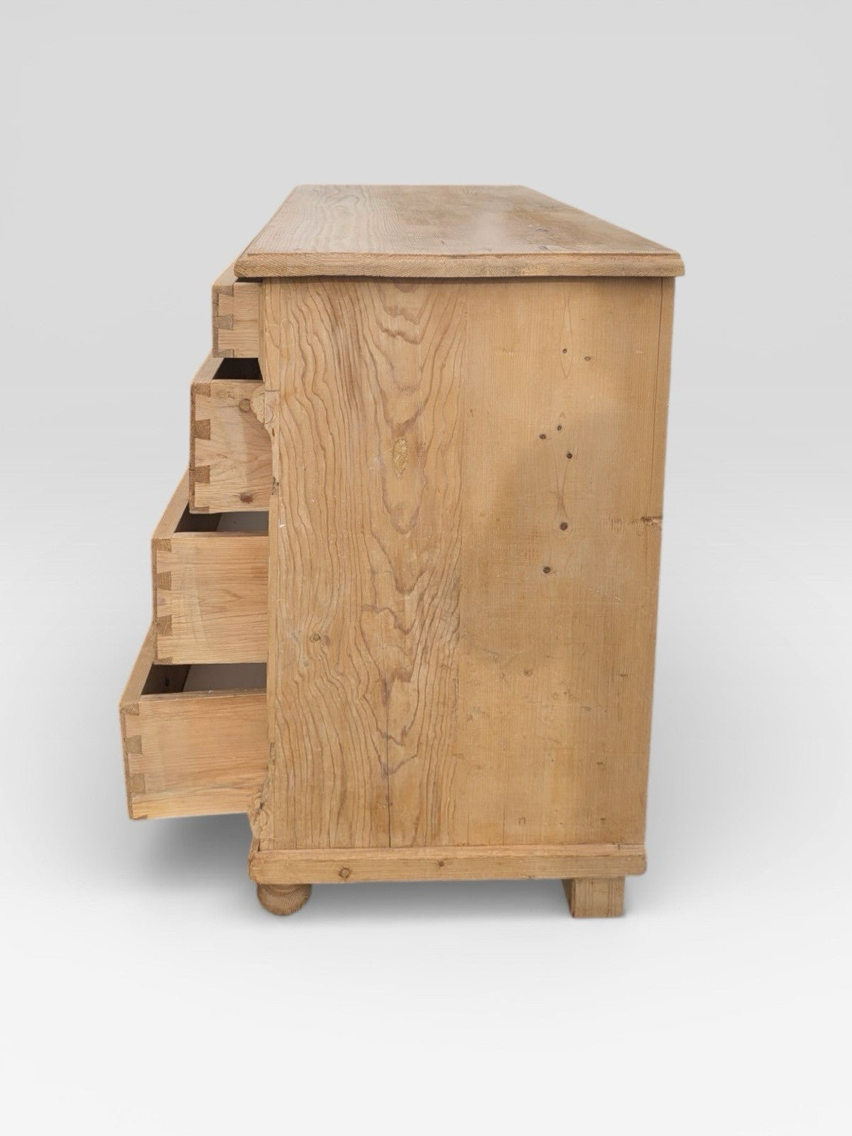 Antique Victorian Pine Chest of Drawers Rustic Country Storage