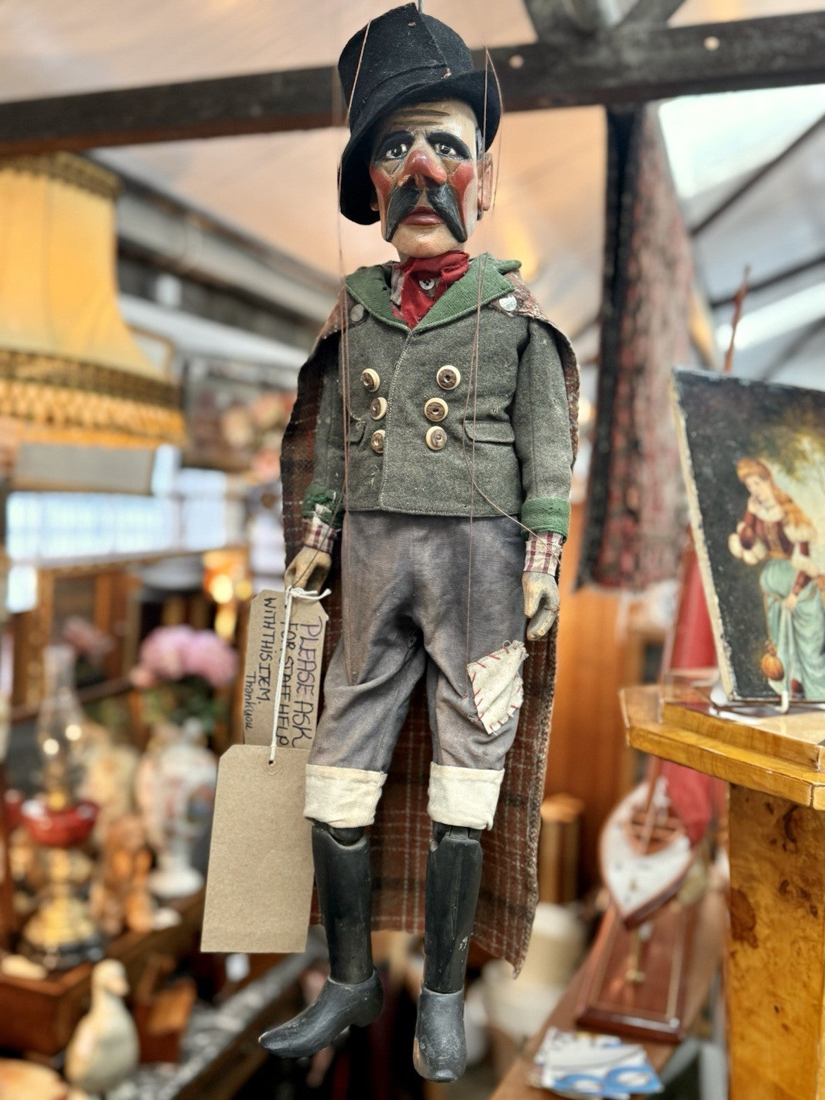 Czechoslovakian Vintage Marrion Woodmans Puppet