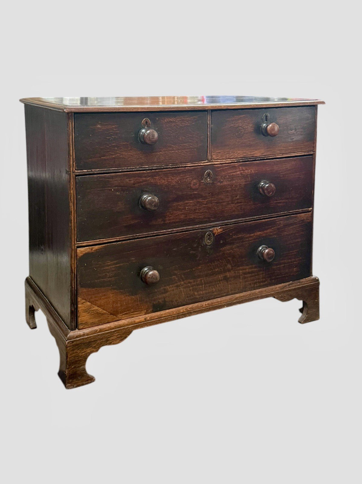 Antique Georgian Oak Chest of Drawers 18th Century English Furniture