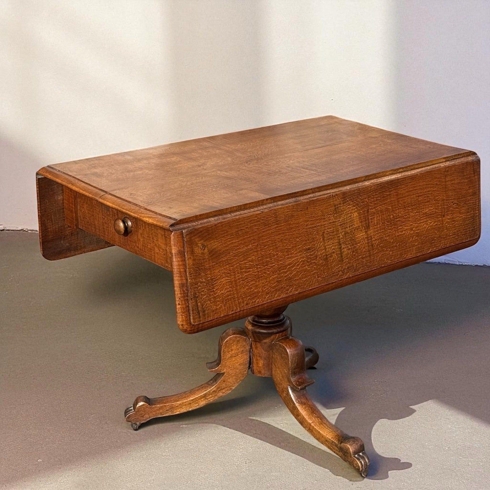 Antique Oak Drop Leaf Table