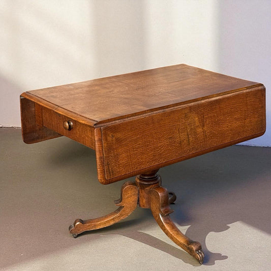 Antique Oak Drop Leaf Table