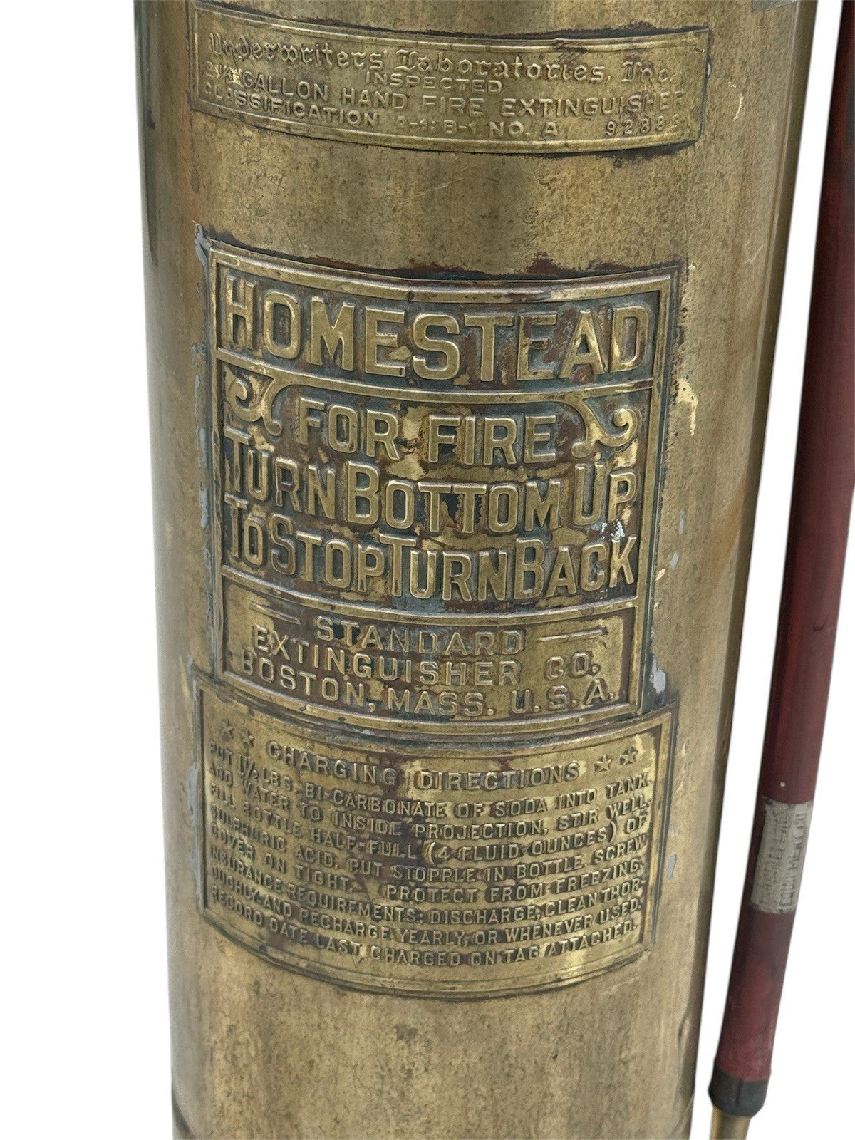 American Antique Brass  Fire Extinguisher 