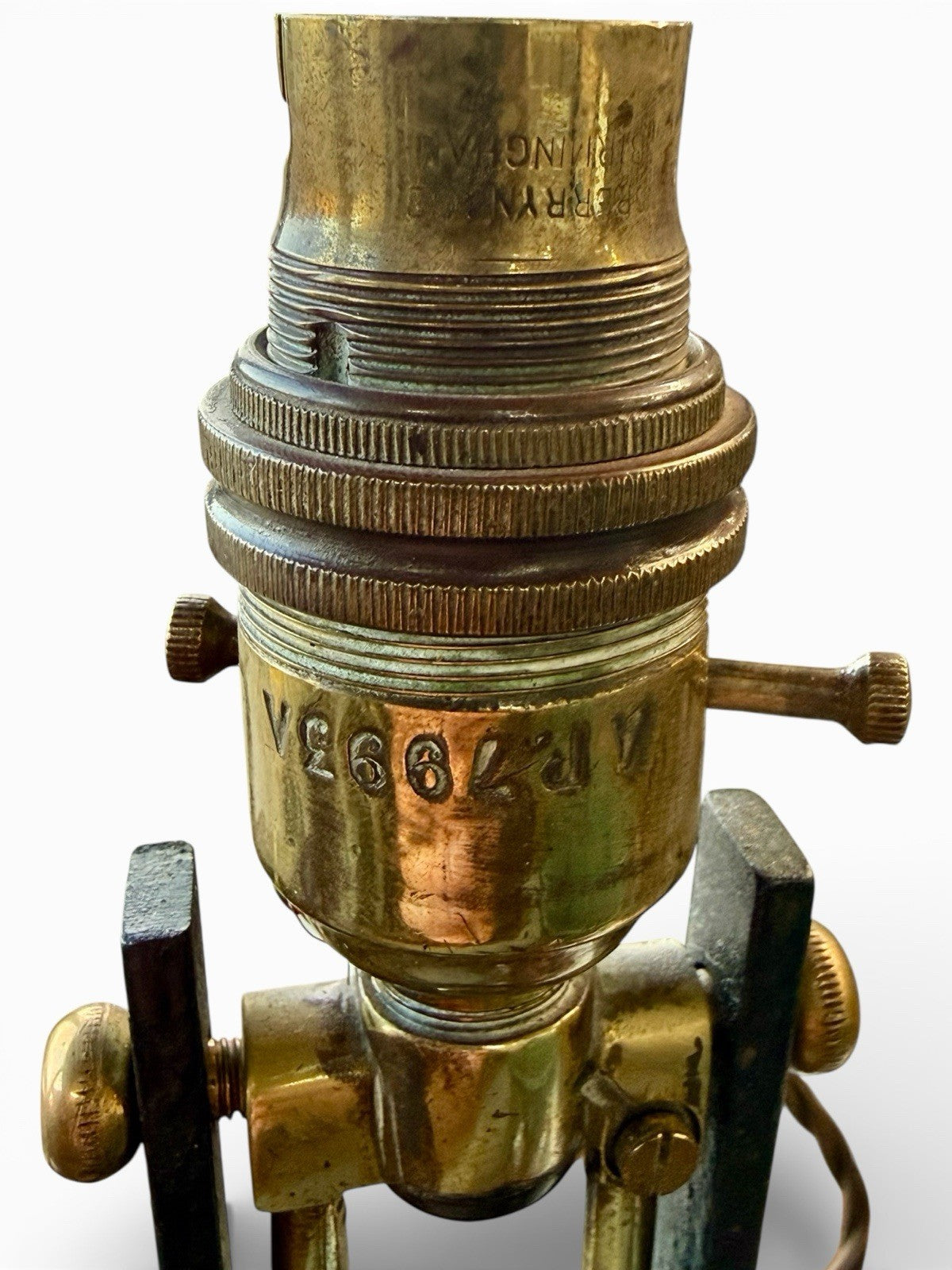 Maritime Solid Brass Gimbal Table Lamp Nautical Vintage Industrial