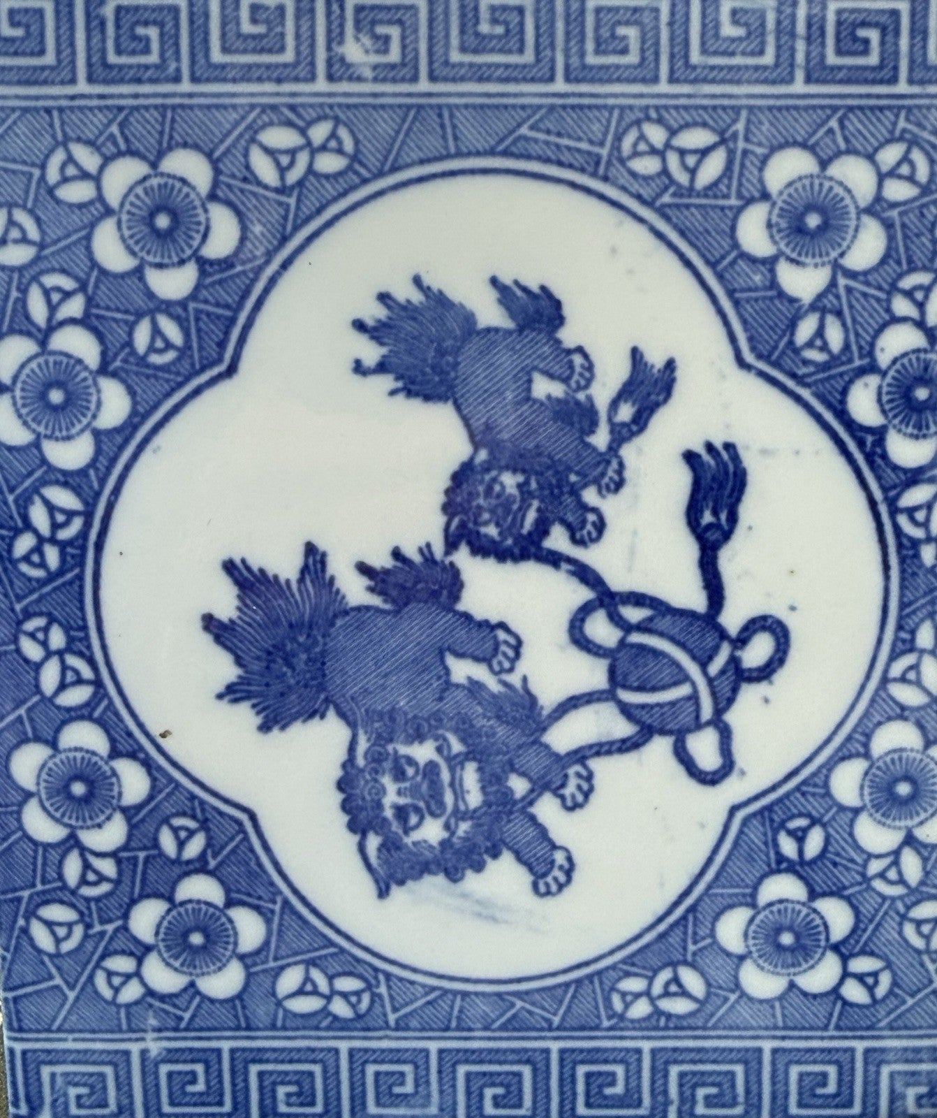 Vintage Blue & White Opium Pillow Chinese Porcelain Headrest