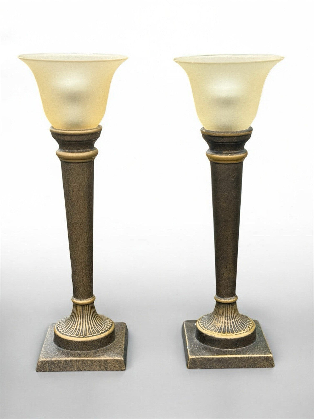 Vintage Marks & Spencer Verdigris table lamps