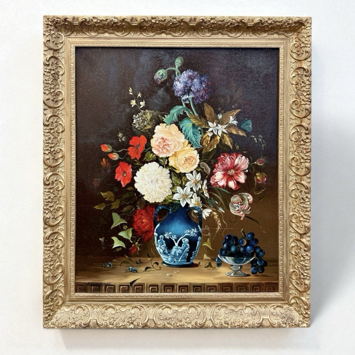 20th Century Oil On Canvas Framed Signed 