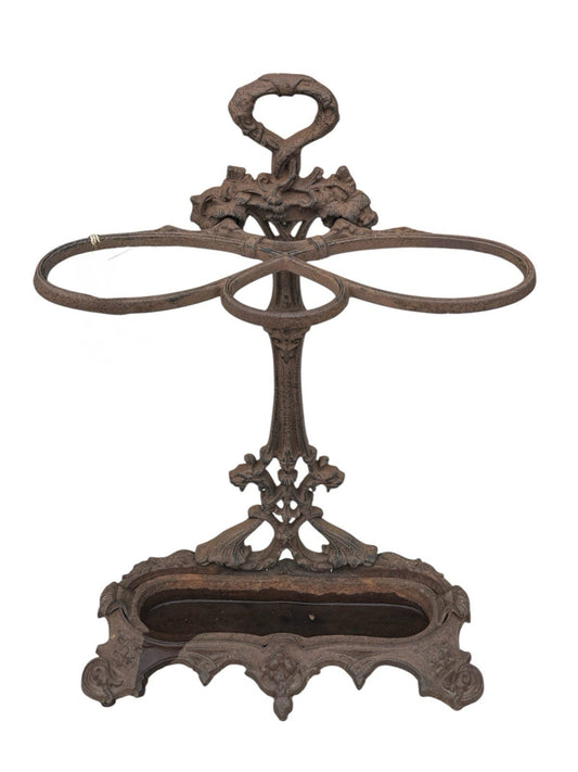 victorian cast iron umbrella stand