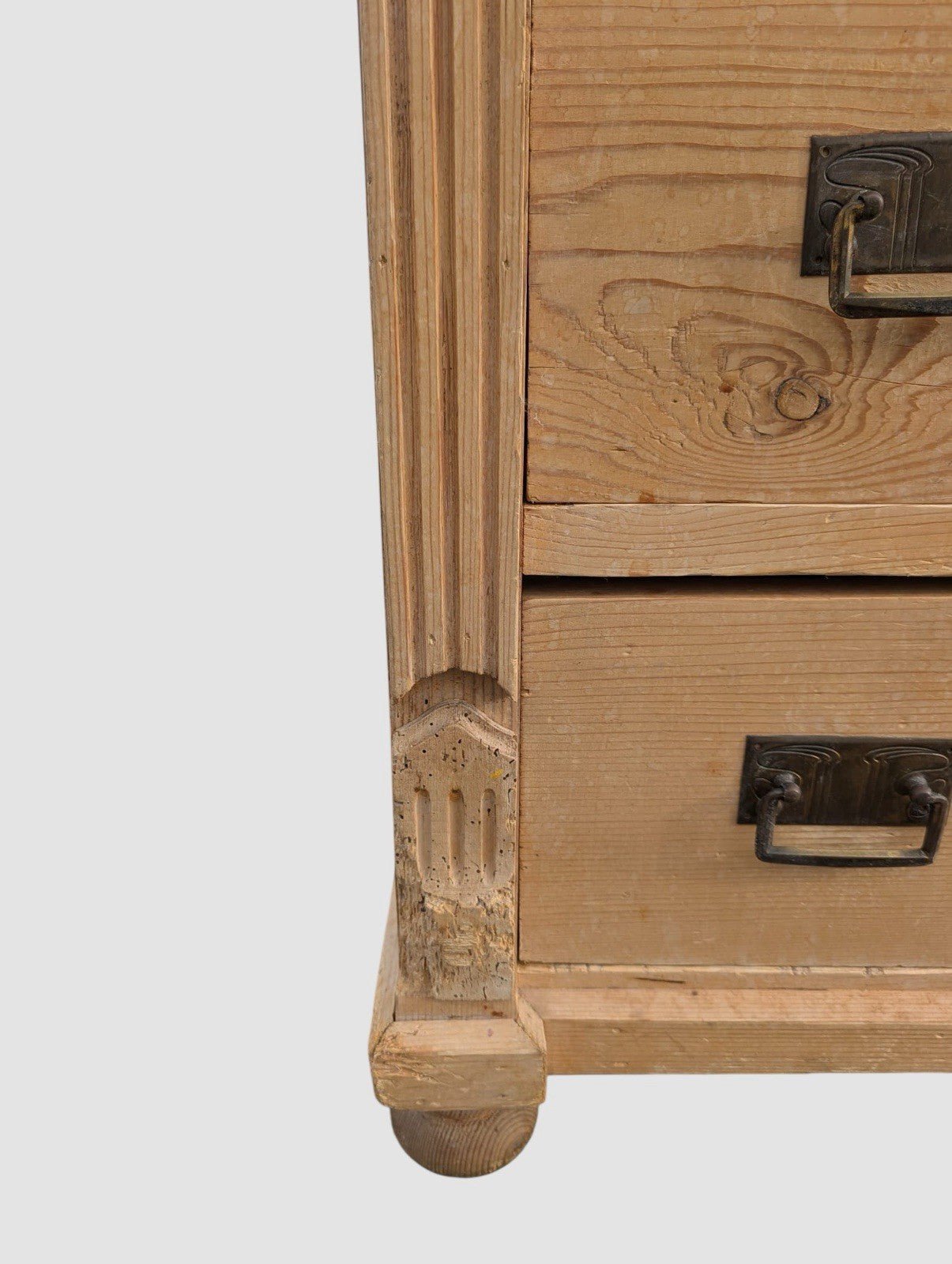 Antique Victorian Pine Chest of Drawers Rustic Country Storage