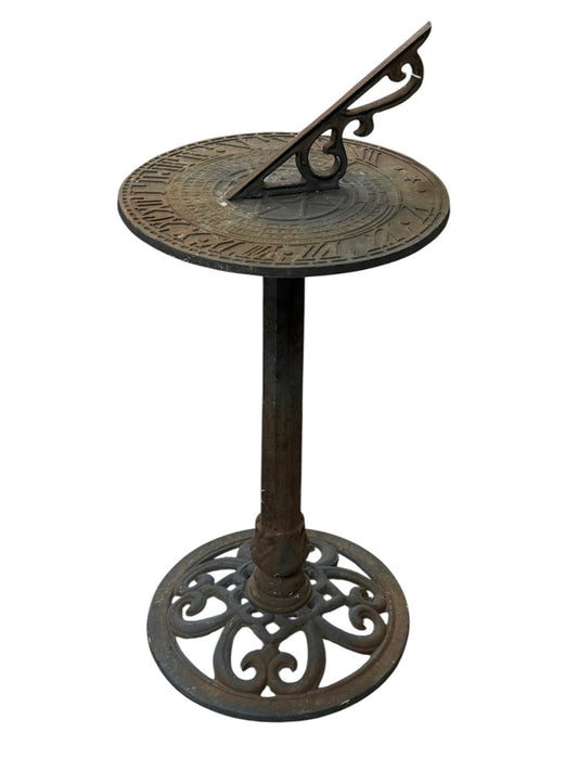 Vintage Cast Iron Sundial