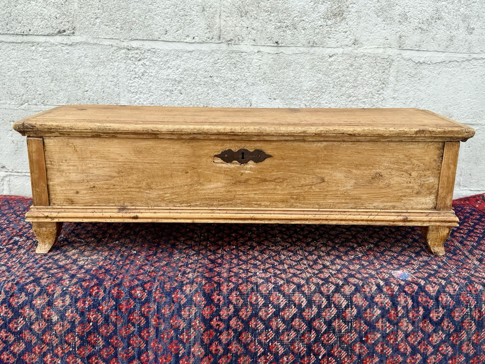 Antique Pine Blanket Box Musket Chest Gun Case 