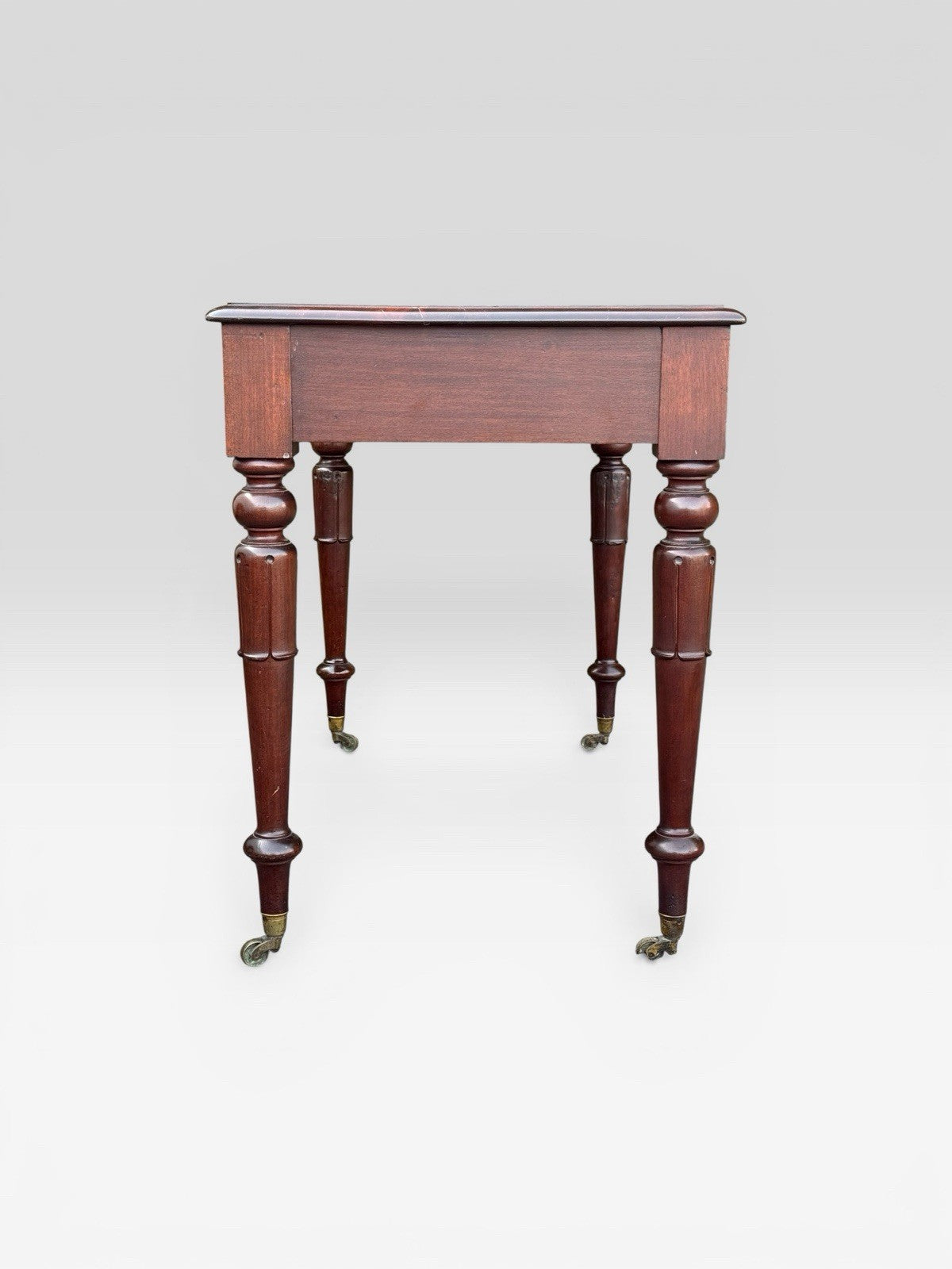 Antique Mahogany Side Table by J A Mein Edinburgh Cabinet Maker Victorian