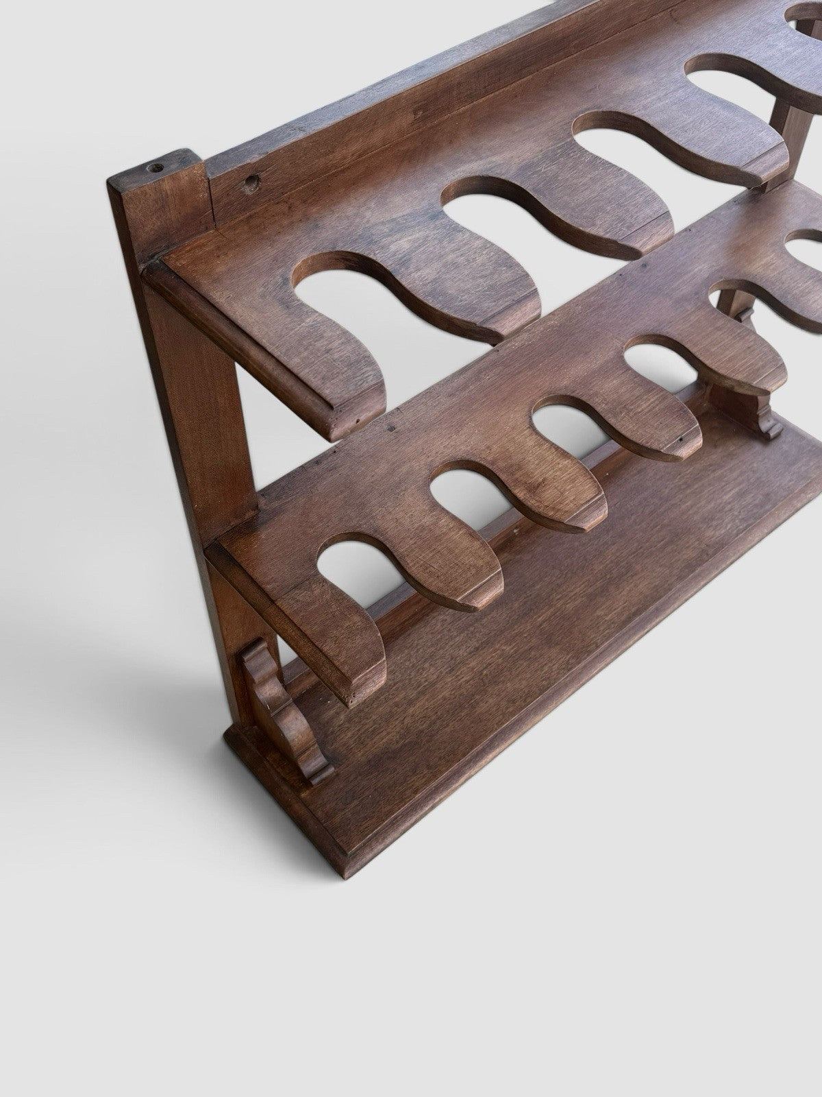 Antique 19th Century Mahogany Boot Rack Victorian Hallway Shoe Stand