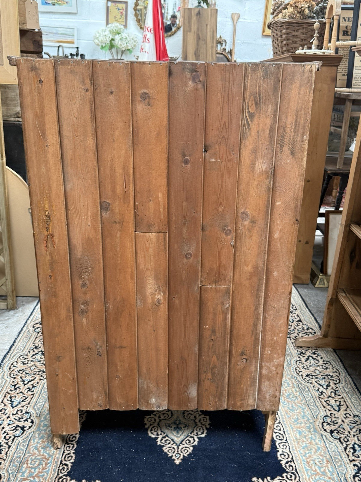 Antique Victorian Pine Cupboard 