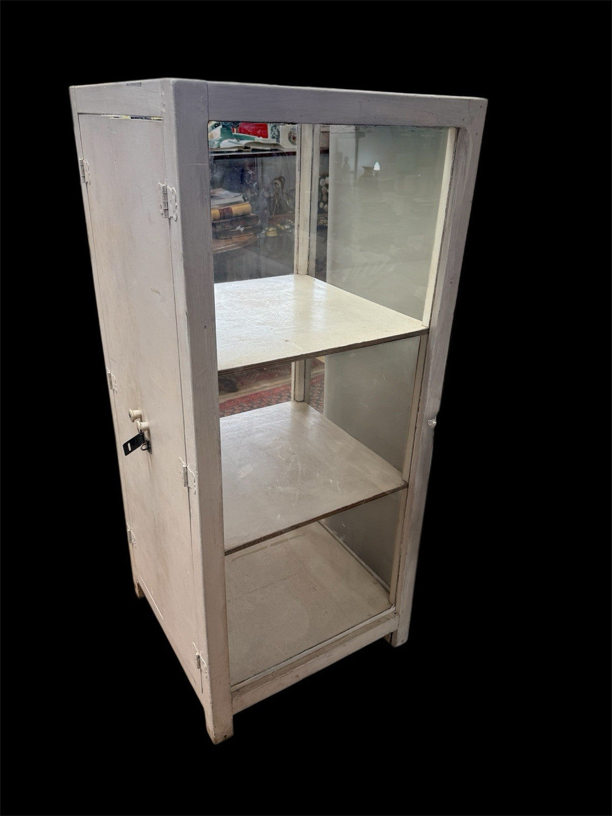 vintage medical cabinet