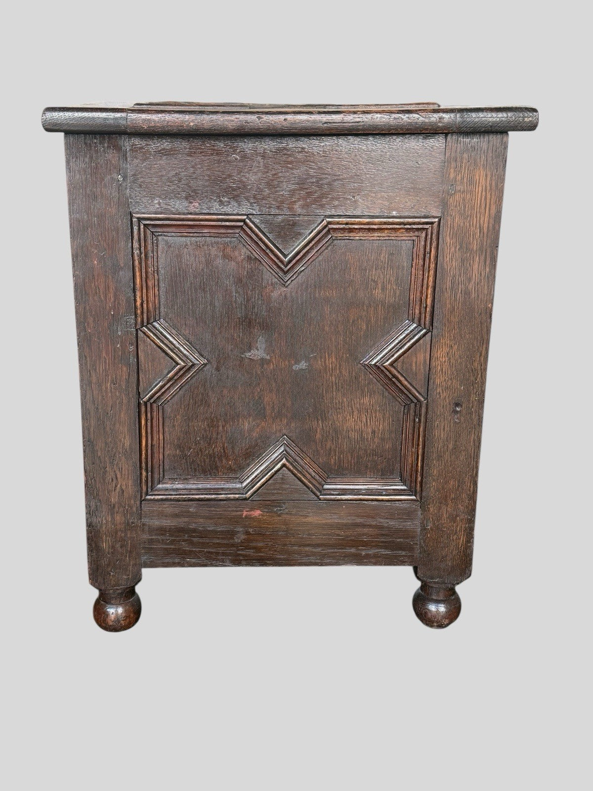 Antique Oak Coal Box c1850 with Original Metal Liner Victorian