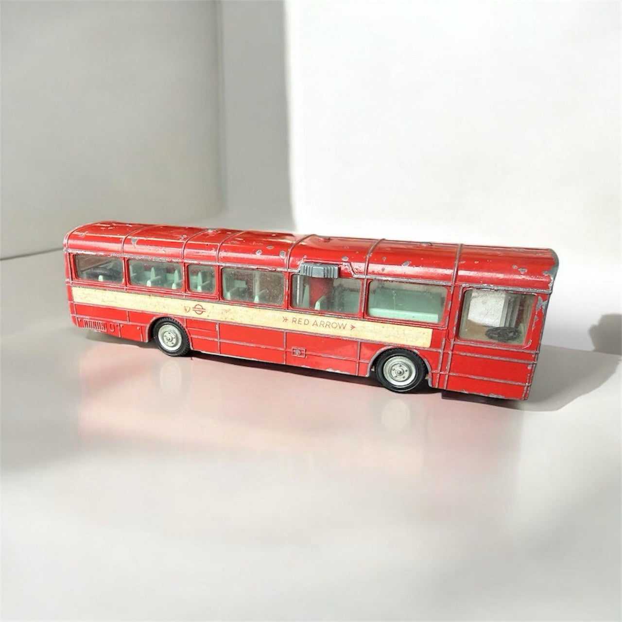 Dinky Toys AEC Single Deck Bus, No 283, 1971, Original, Complete, Red, Rare