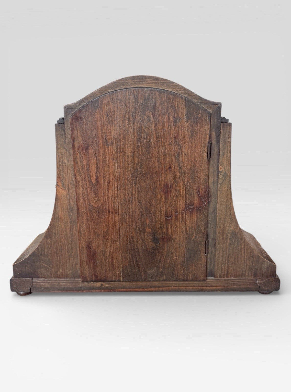 Antique Art Deco Oak Mantel Clock Mechanical Vintage 1920s 1930s