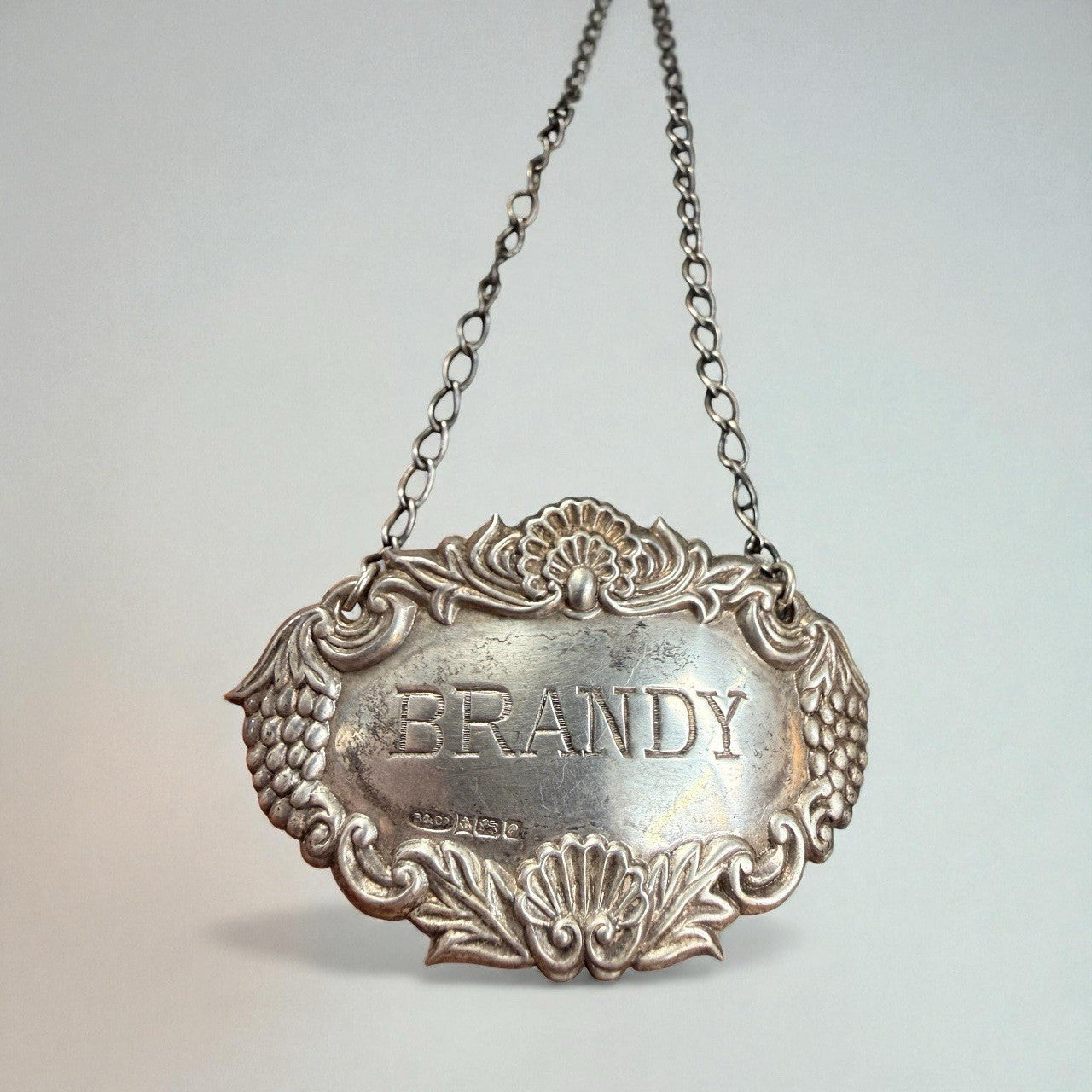 Silver Brandy Decanter Label