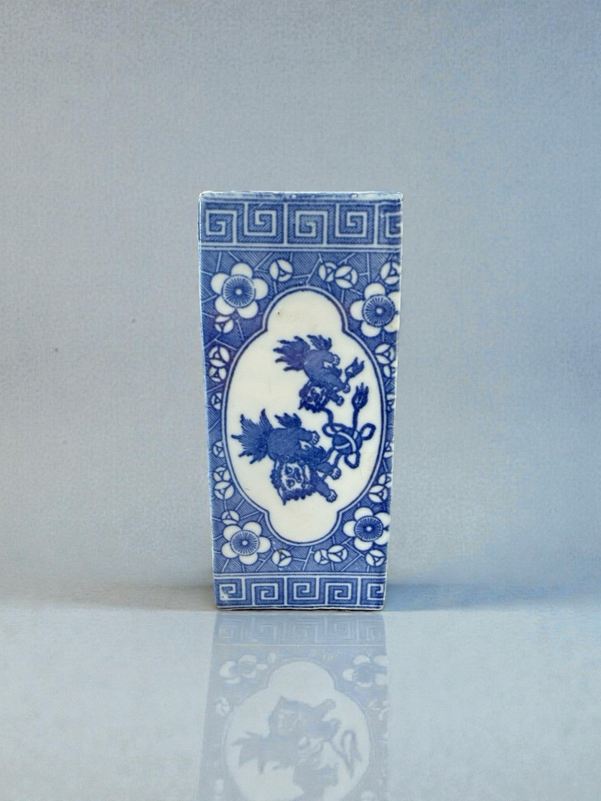 Vintage Blue & White Opium Pillow Chinese Porcelain Headrest