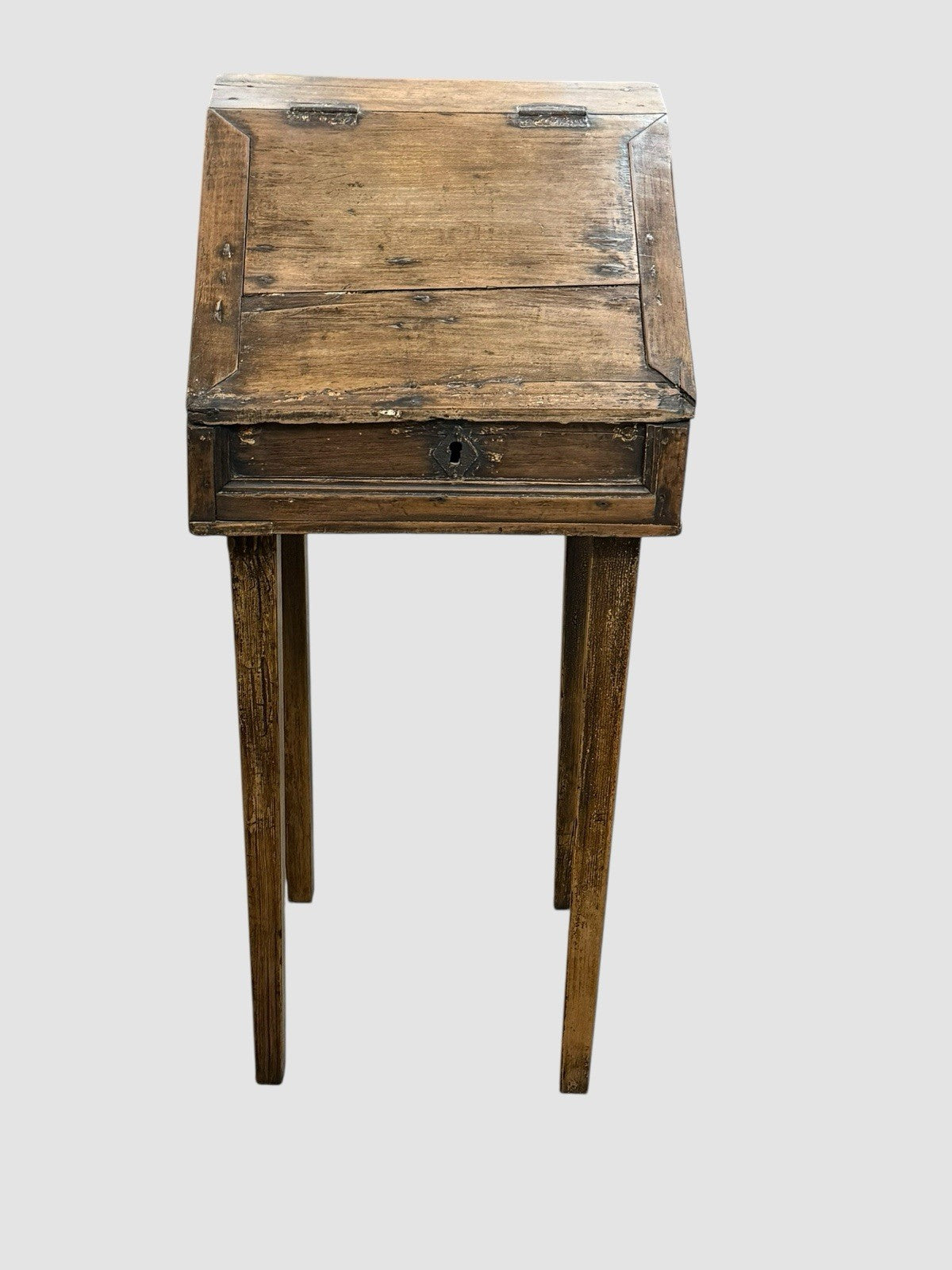 Antique Scratch Built Bible Box Wooden Folk Art Primitive Storage Chest