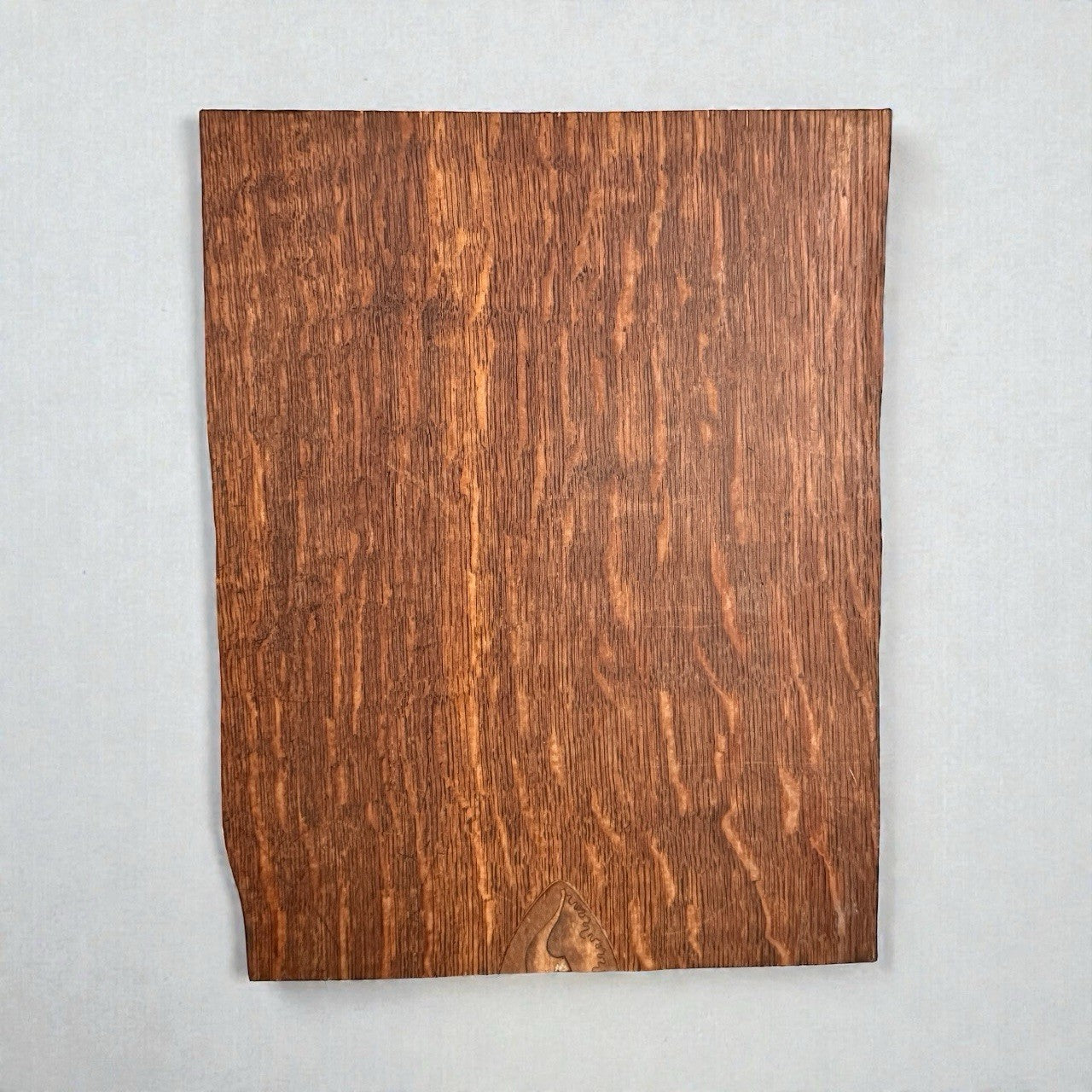 Vintage Handmade Religious Icon on Reclaimed Antique Oak Panel