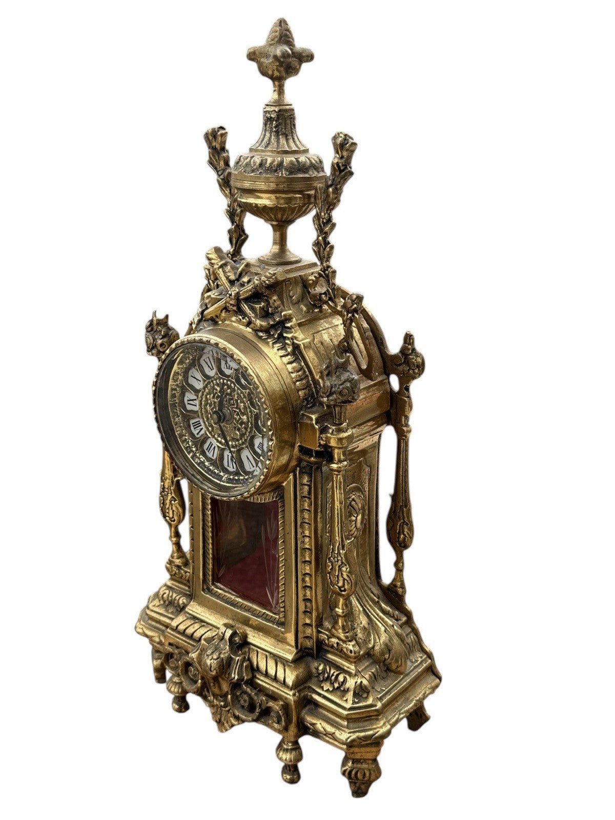 Vintage Baroque Style Electric Mantle Clock 