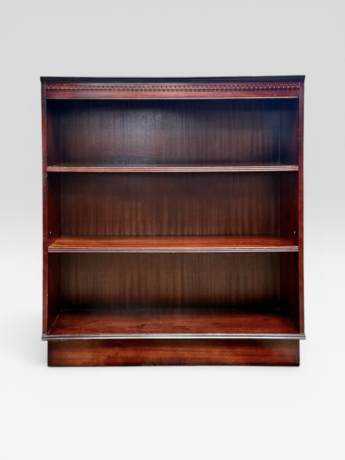 Vintage Solid Wood Bookcase Open Shelving Display Cabinet Rustic Storage Unit