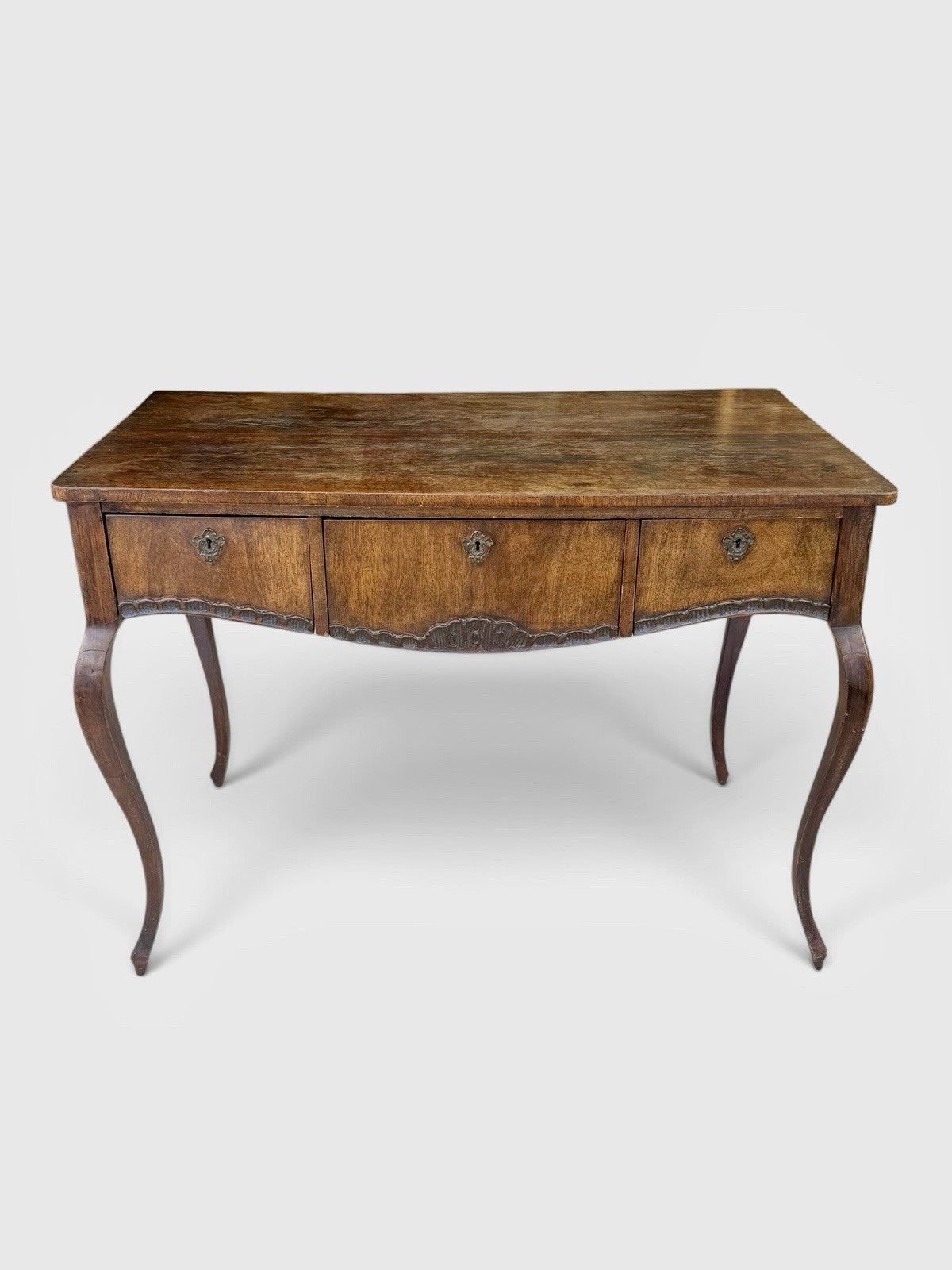 Antique Mahogany Console Table Desk Victorian Writing Table Circa 1890