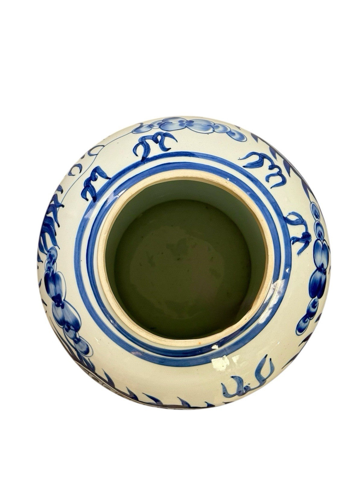 Vintage Chinese Blue And White Porcelain Dragon Vase