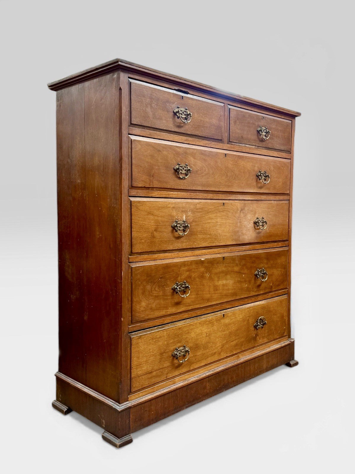 Large Victorian Mahogany Chest of Drawers Antique 19th Century Storage Unit