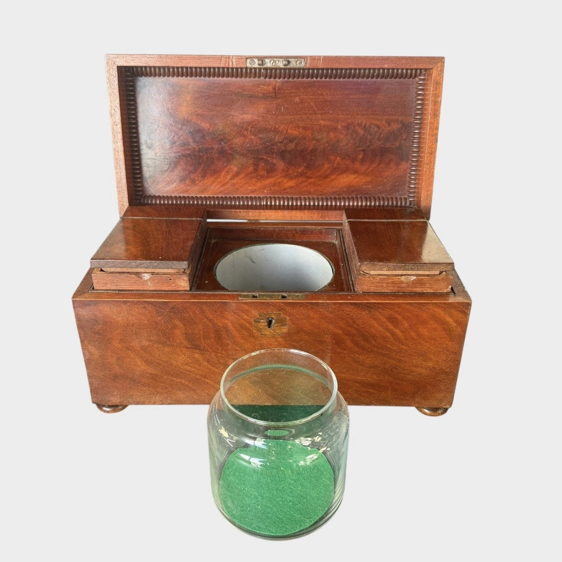 Antique Regency Tea Caddy Early 19th Century Wooden Tea Chest