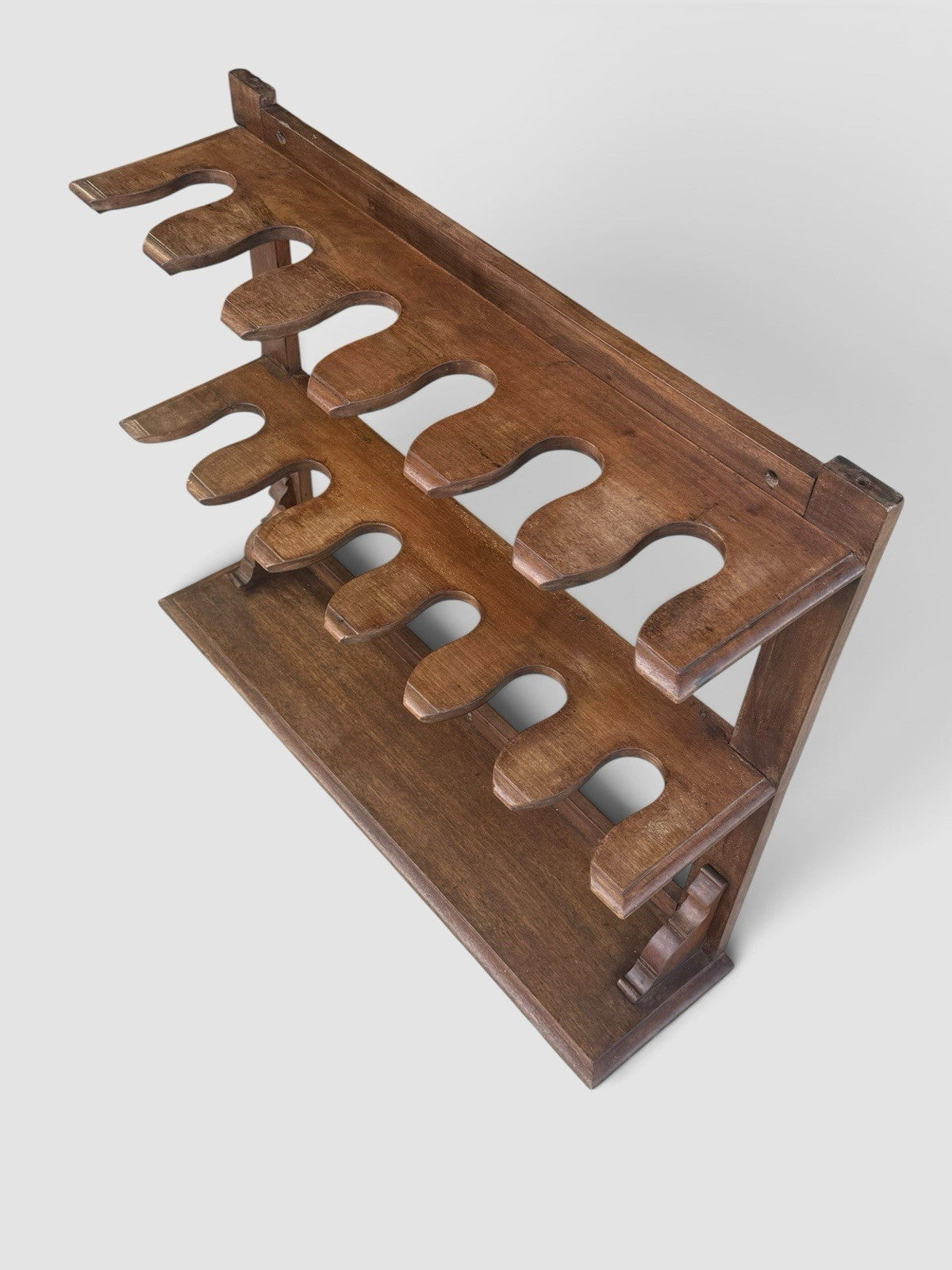 Antique 19th Century Mahogany Boot Rack Victorian Hallway Shoe Stand