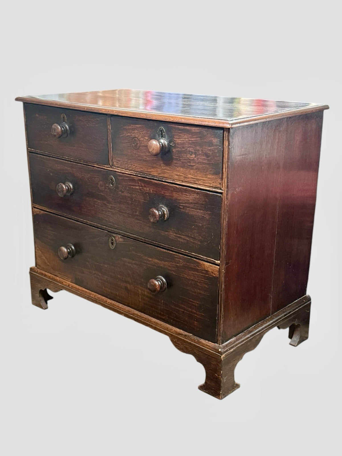Antique Georgian Oak Chest of Drawers 18th Century English Furniture