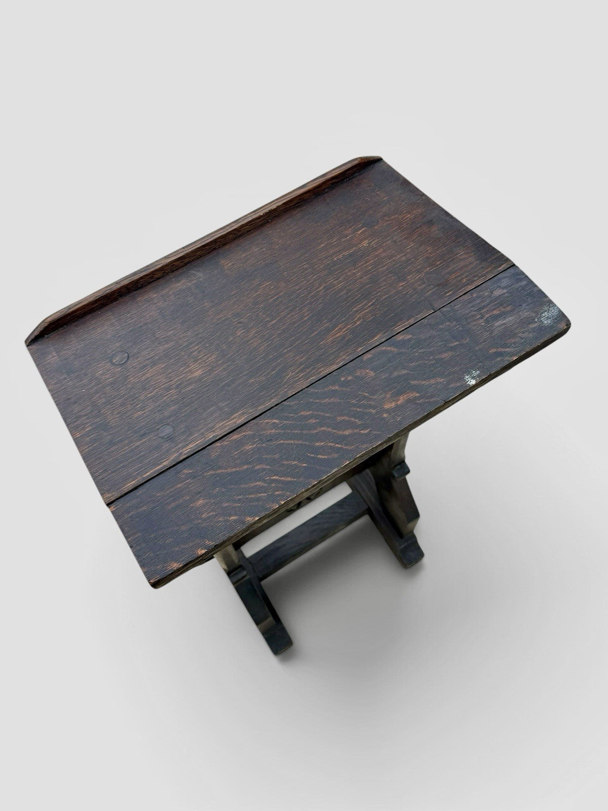 Antique Oak Prayer Desk Kneeler Ecclesiastical Religious Furniture