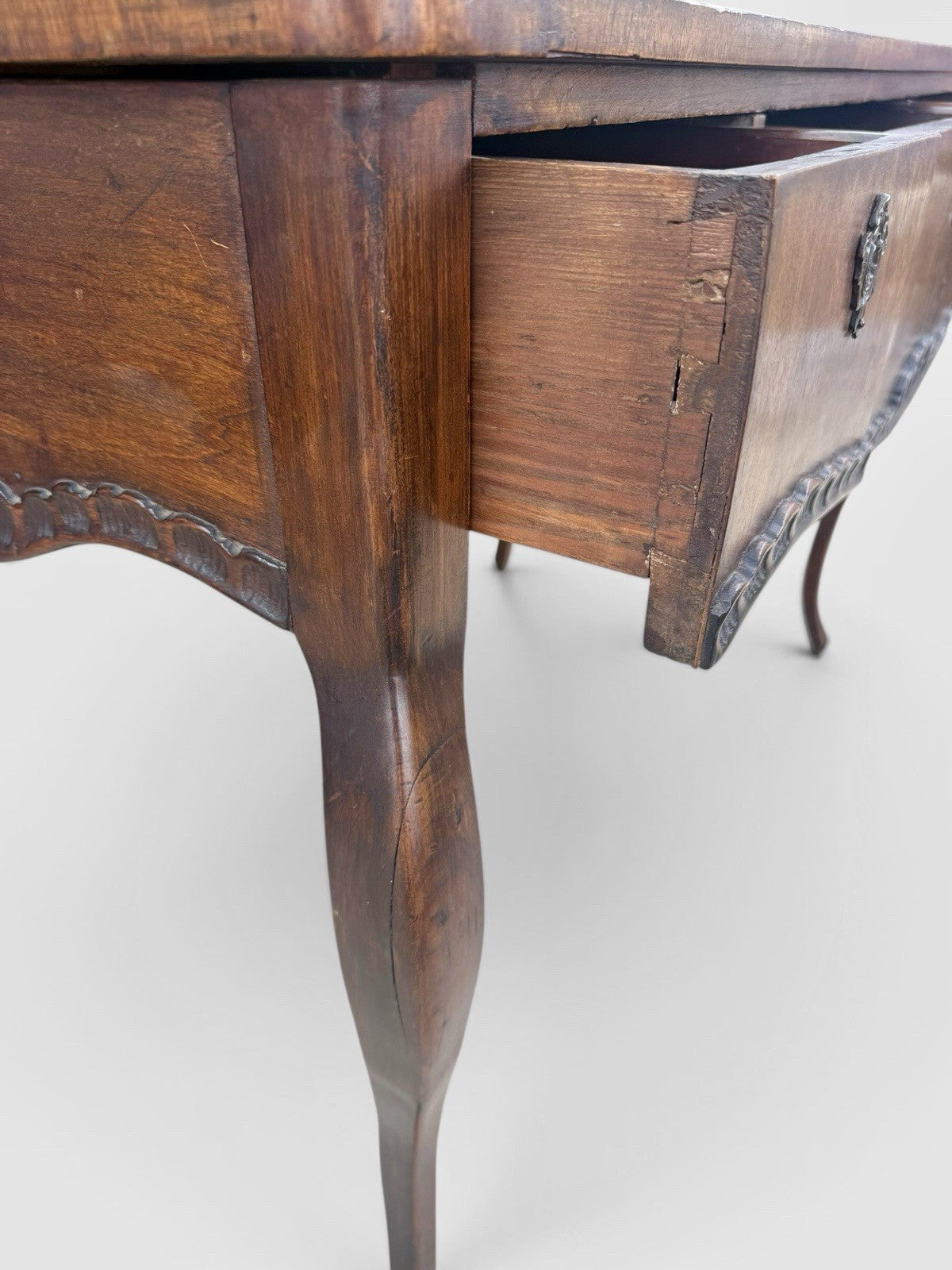 Antique Mahogany Console Table Desk Victorian Writing Table Circa 1890