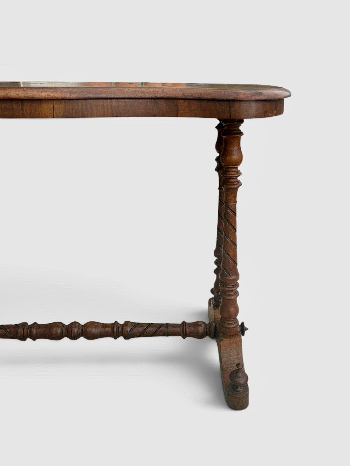 Antique Victorian Walnut Games Chess Table 19th Century Inlaid Board Side Table