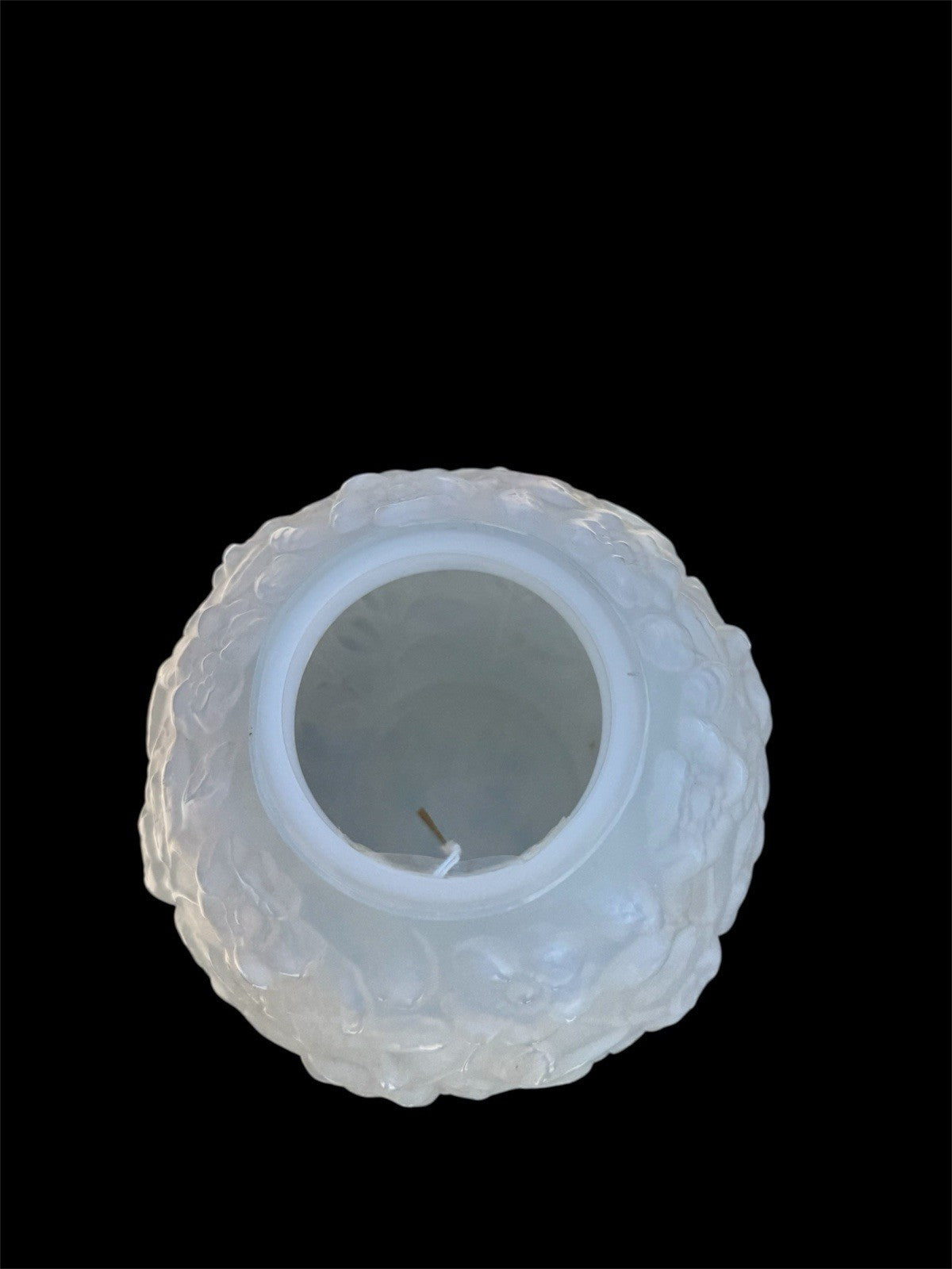  Vintage 1930's VERLYS Opalescent Glass 7.5" ROSES Vase