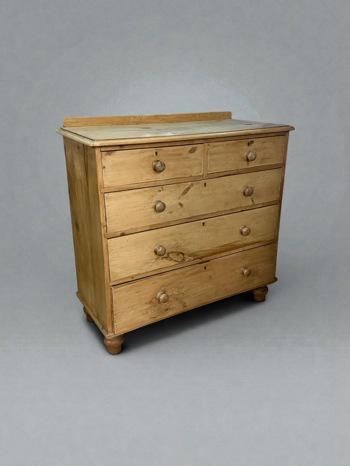 Antique Victorian Pine Chest of Drawers Original Period Furniture