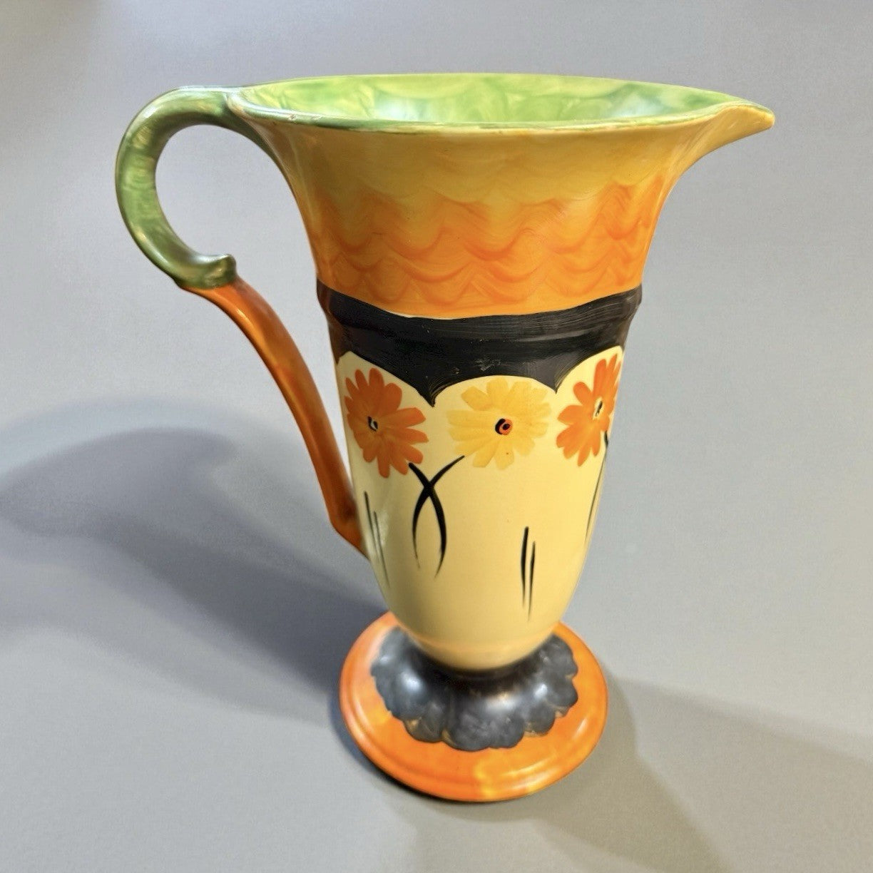 Myott Art Deco Trumpet Jug P9632